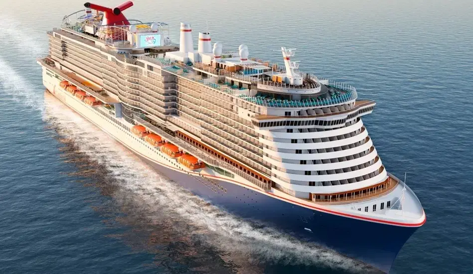 Carnival Festivale ship on the ocean