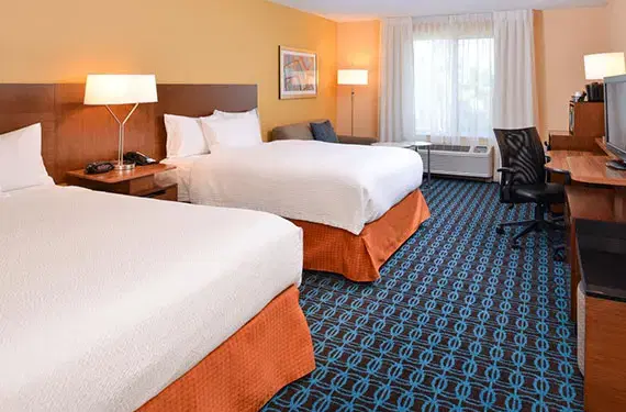 2 Queen Beds