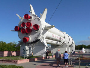 Kennedy Space Center's rocket garden.