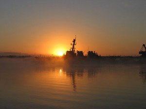 The US Navy is a frequent caller at Port Canaveral.