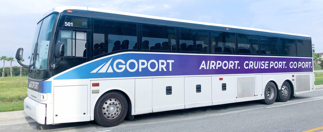 Go Port pre-arranged cruise transportation shuttle bus