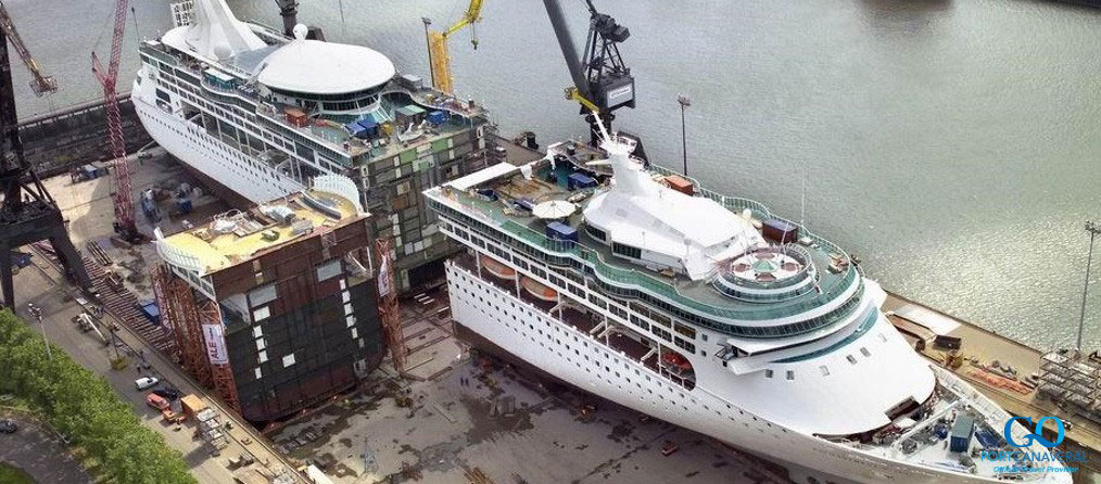 Enchantment of the seas cut in half