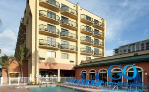 Doubletree Hotel and Pool View in Cocoa Beach