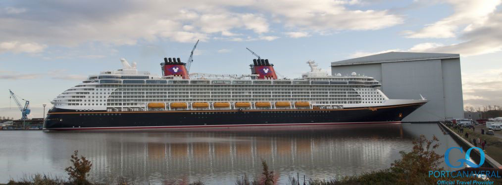 The Disney Dream cruise ship in Papenburg, Germany