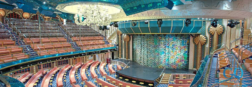 Beautiful Theater Stage onboard the Carnival Victory