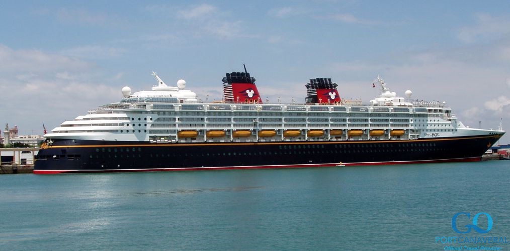 The Disney Magic docked in Port Canaveral