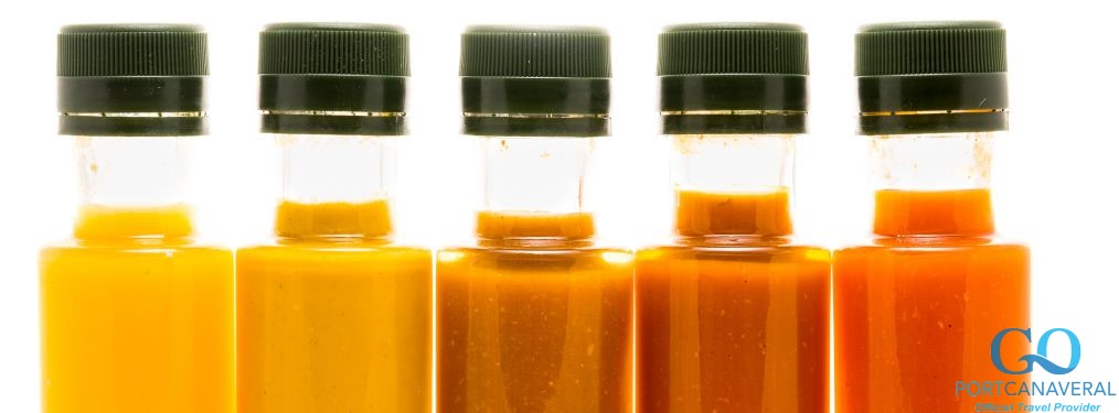 Caribbean hot sauces