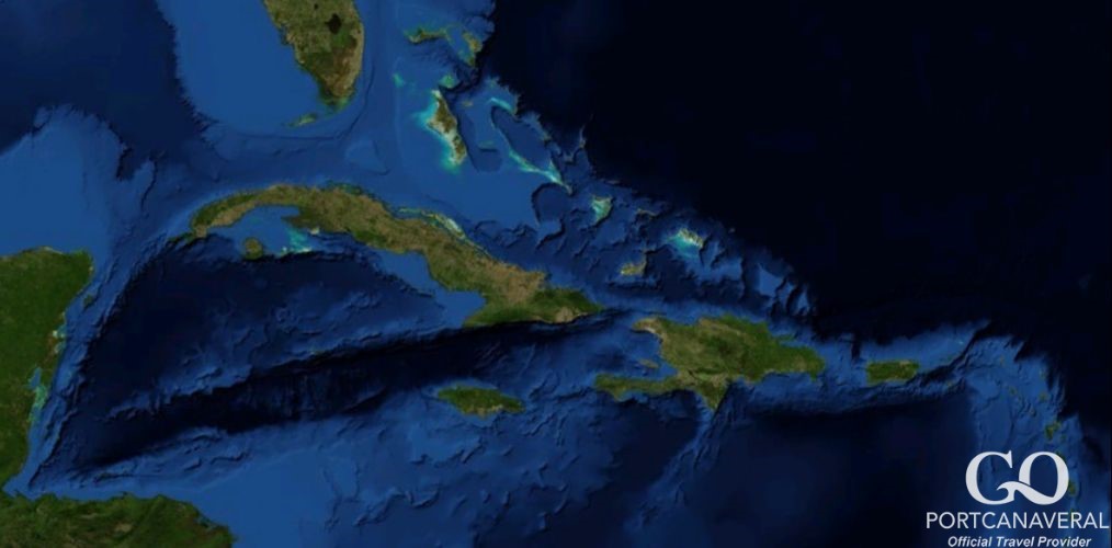 Caribbean Map of cruise destinations