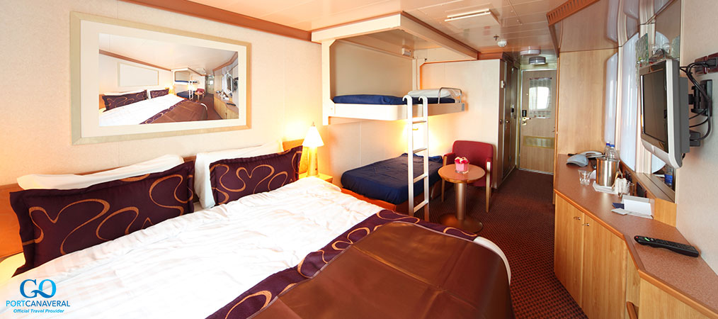 cabin in a cruise ship