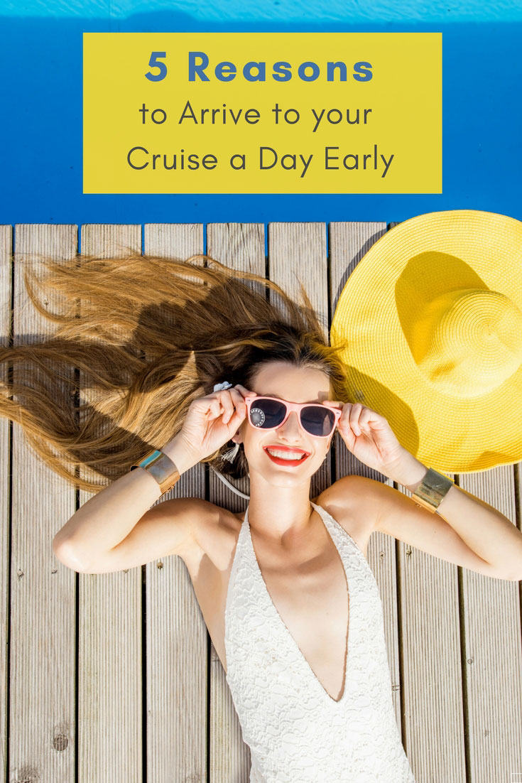 Pinterest image for getting to cruise a day early