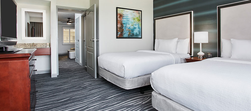 Queen Beds in Embassy Suites Orlando