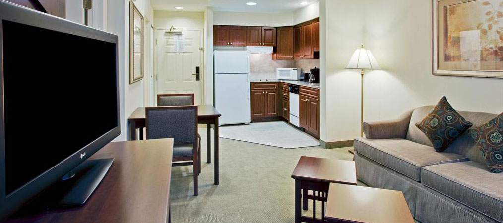 Kitchen and Living Area in Staybridge Suites