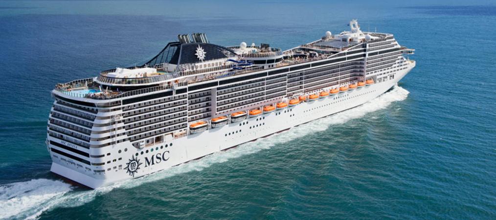 MSC Divina Cruise out of Port Canaveral at sea