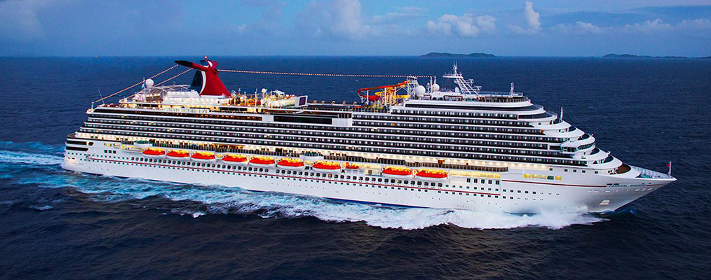 Carnival Breeze sailing at sea