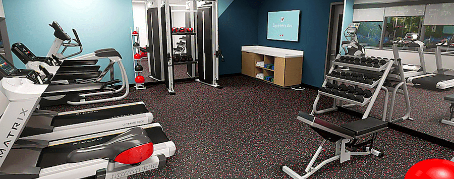 Avid Hotel Orlando Airport Fitness Center with gym equipment
