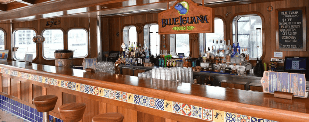Blue Iguana bar on a cruise ship