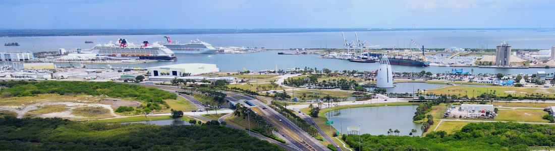 cruising from port canaveral view of terminals