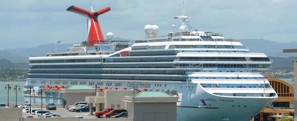Carnival Cruise docked at the port