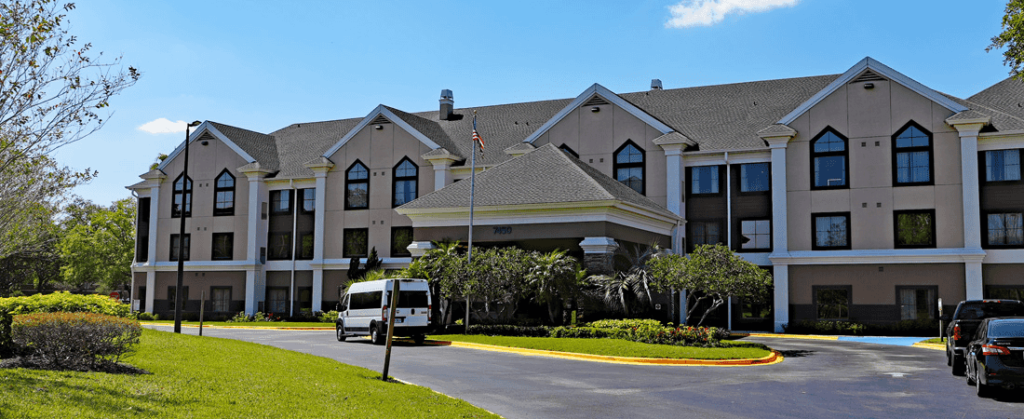 Staybridge Suites exterior hotel in Orlando Florida