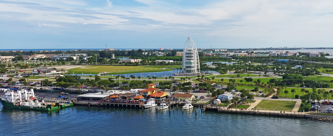 Port Canaveral view - The world's best and busiest cruise port