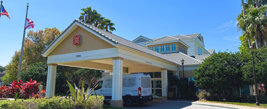 Hilton Garden Inn hotel near the orlando airport (mco), an option for guests before independence of the seas cruise from port canaveral 