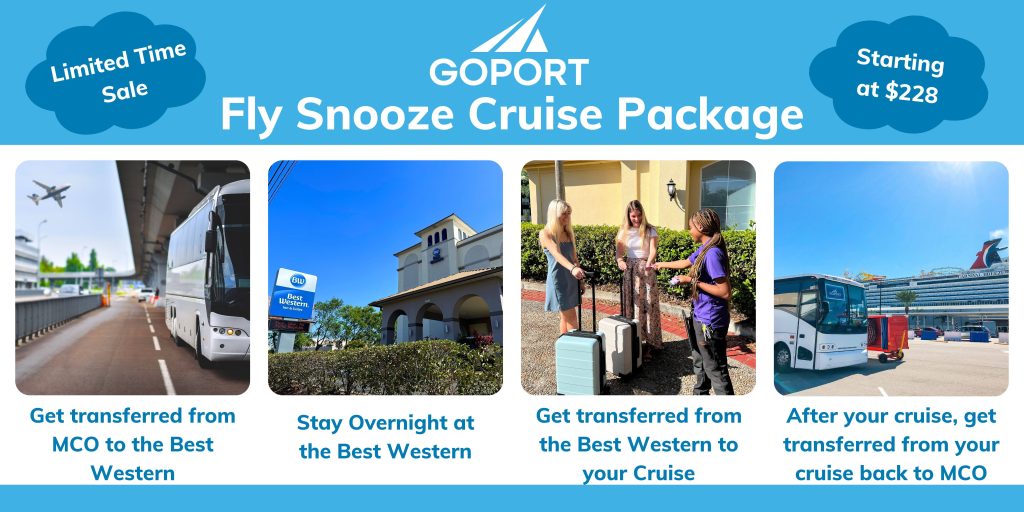 shuttle process of Fly Snooze Cruise package