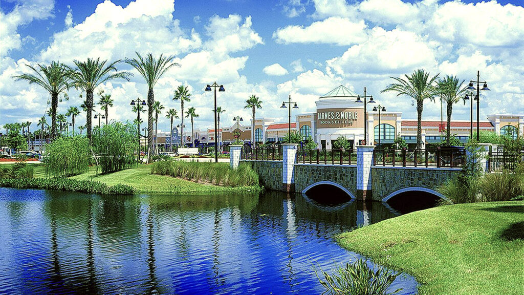 Waterford Lakes Town Center area for guests to go shopping before their cruise. 