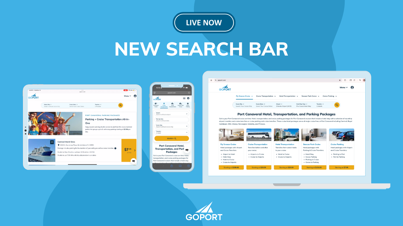 Image displaying the new search bar and homepage features.