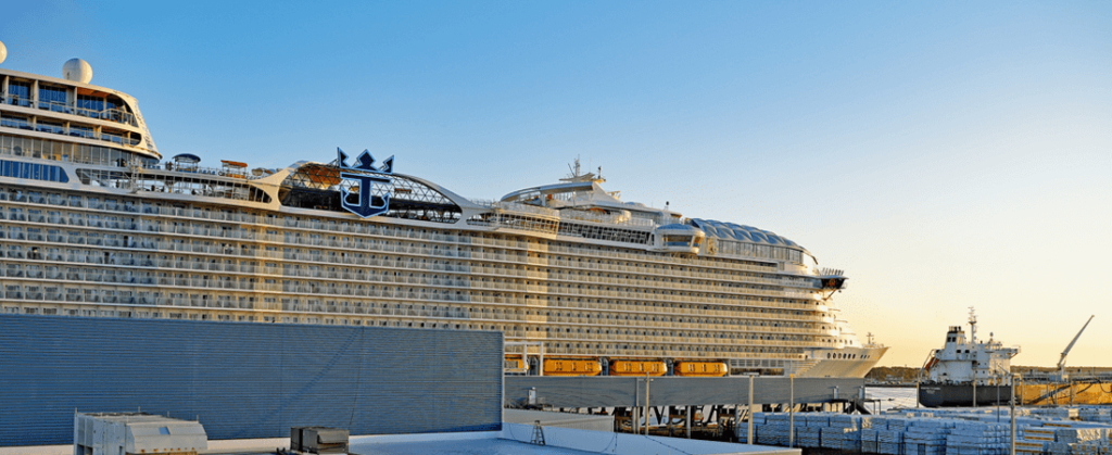 The Wonder of the Seas in port