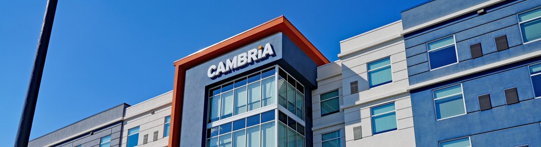 Cambria Hotel exterior during the day